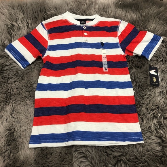 U.S Polo Assn. | Boy's Striped T-Shirt | Size 10/12 - Picture 1 of 2